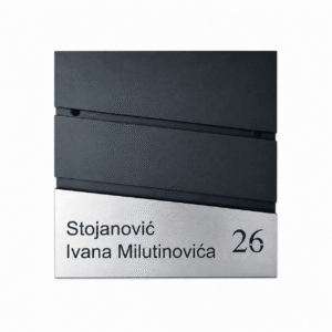 Poštansko sanduče Pisa sa graviranjem na donjoj pločici